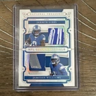 2025 National Treasures Jahmyr Gibbs/ Jameson Williams NFL Gear Materials /25