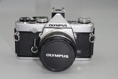 Olympus OM-1N 35mm SLR Film Camera with 50mm Lens – Tested