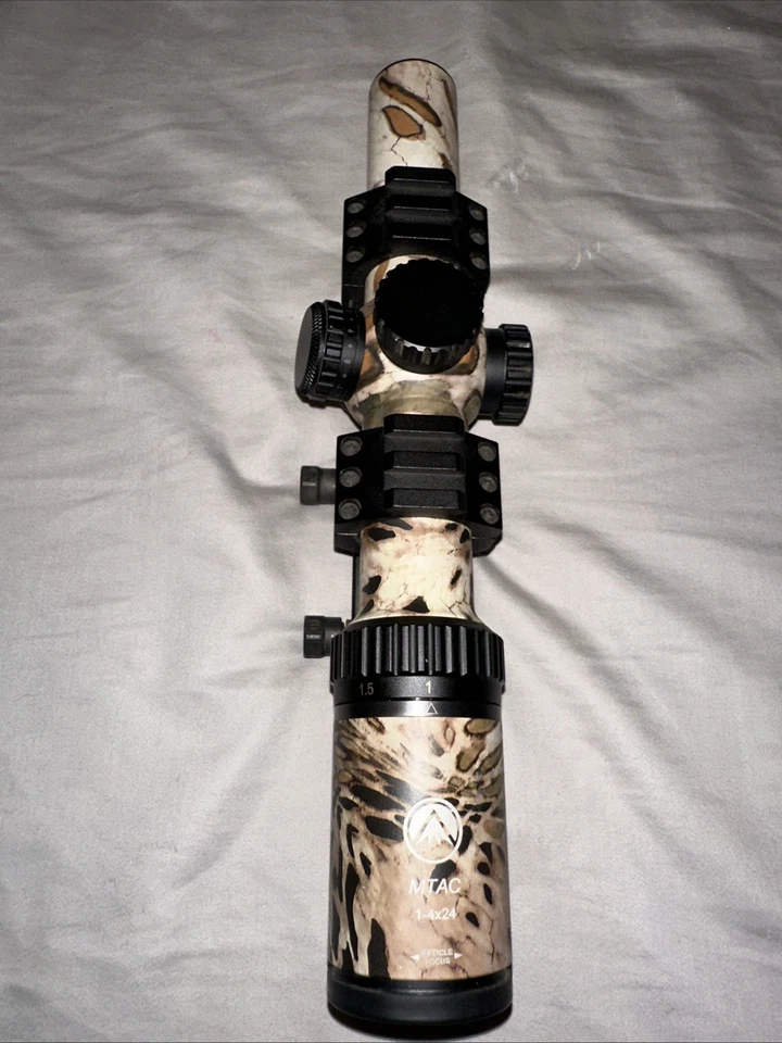 Burris MTAC 1-4x24mm Riflescope Camouflage w/ P.E.P.R. Mount Illuminated Reticle - Image 4 of 4