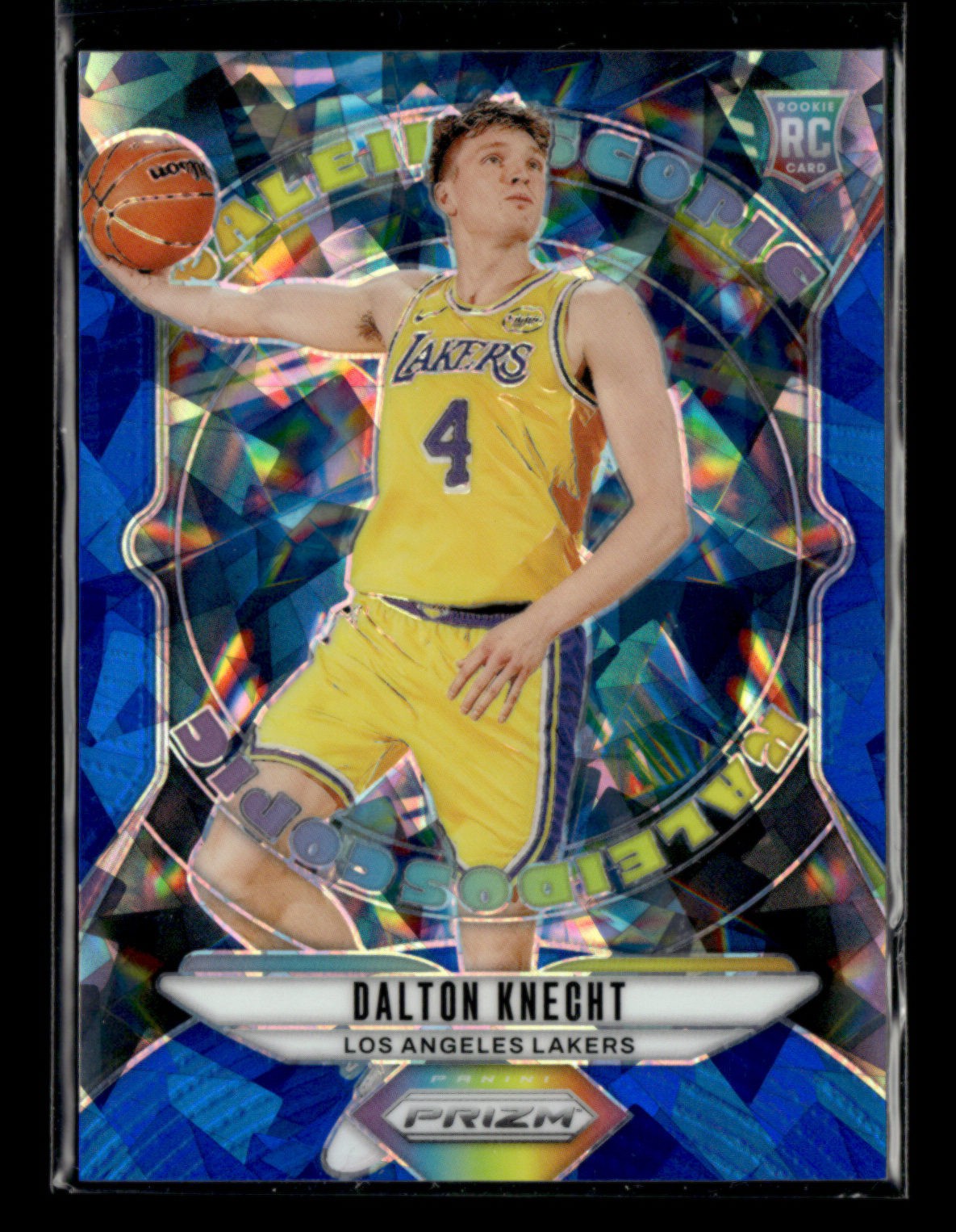 Dalton Knecht 2024-25 Panini Prizm Kaleidoscopic Blue Ice RC 050/125 [cys23