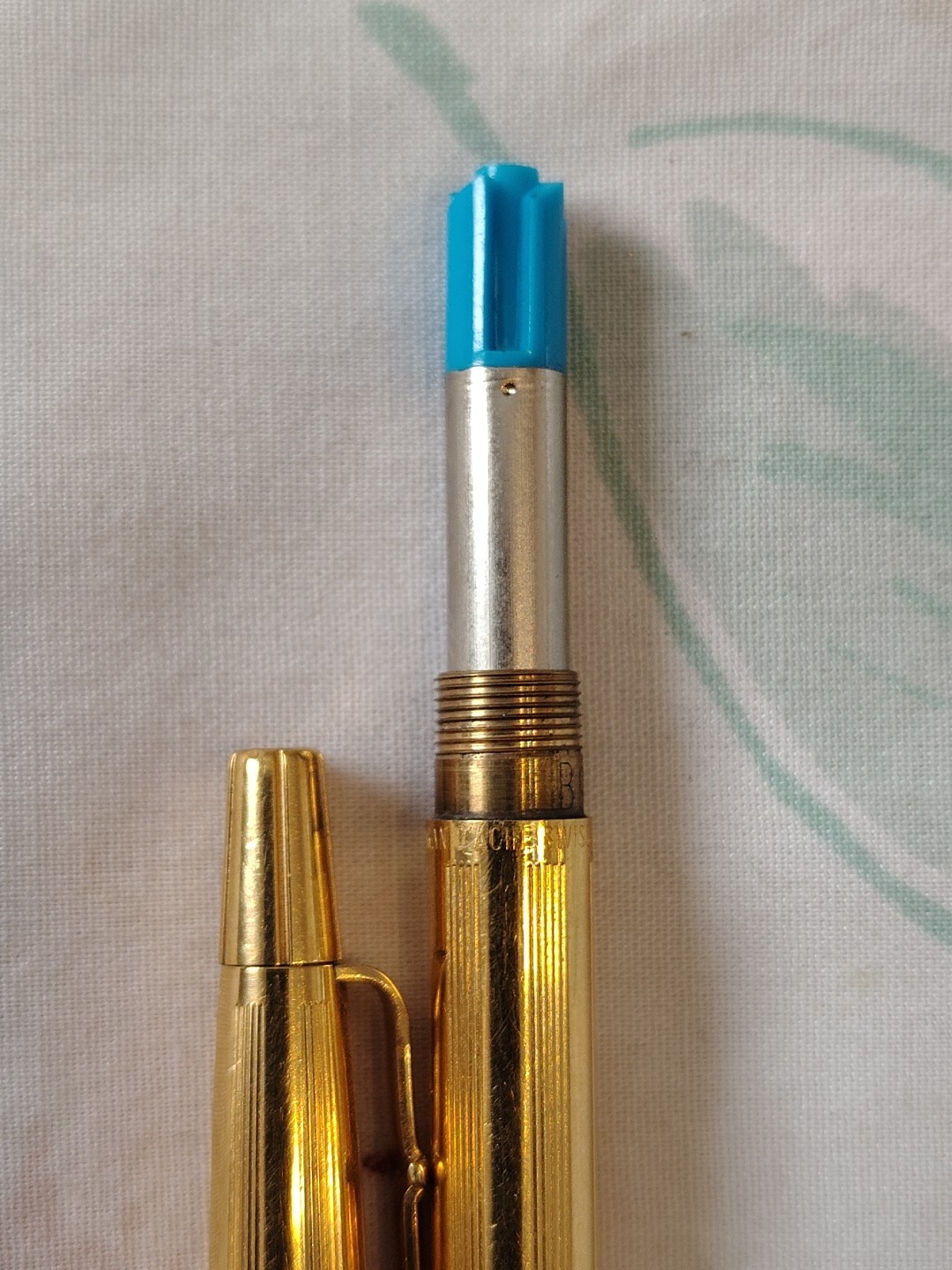 Caran Dache Madison Gold Plated Ball Point Pen Made In Swiss