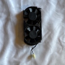 Dual Internal Cooling Fan Black Wired Plastic for Video Game Console