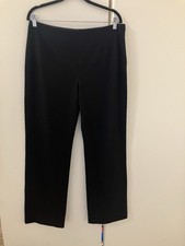 Vintage Valentino Womens Black Stretch Wool Y2K Pants Measure IT 44 US 8