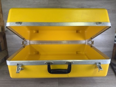RARE VTG SKB Corp Yellow Case -Orange Co, California - MCM 1960s? - EUC - Hard