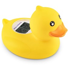 Todays Kids Duck Baby Bath Thermometer  Clock - Fahrenheit  Celsius Baby...