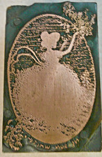 Printing Letterpress Printer Type Block Fancy Lady