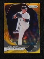 2020 Panini Prizm Tier II Gold Prizm 6/10 Logan Webb #168 0b0