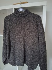 Tom Sayers Grey Knitwear Turtleneck Pullover Sweater. Size XL, Wool Blend