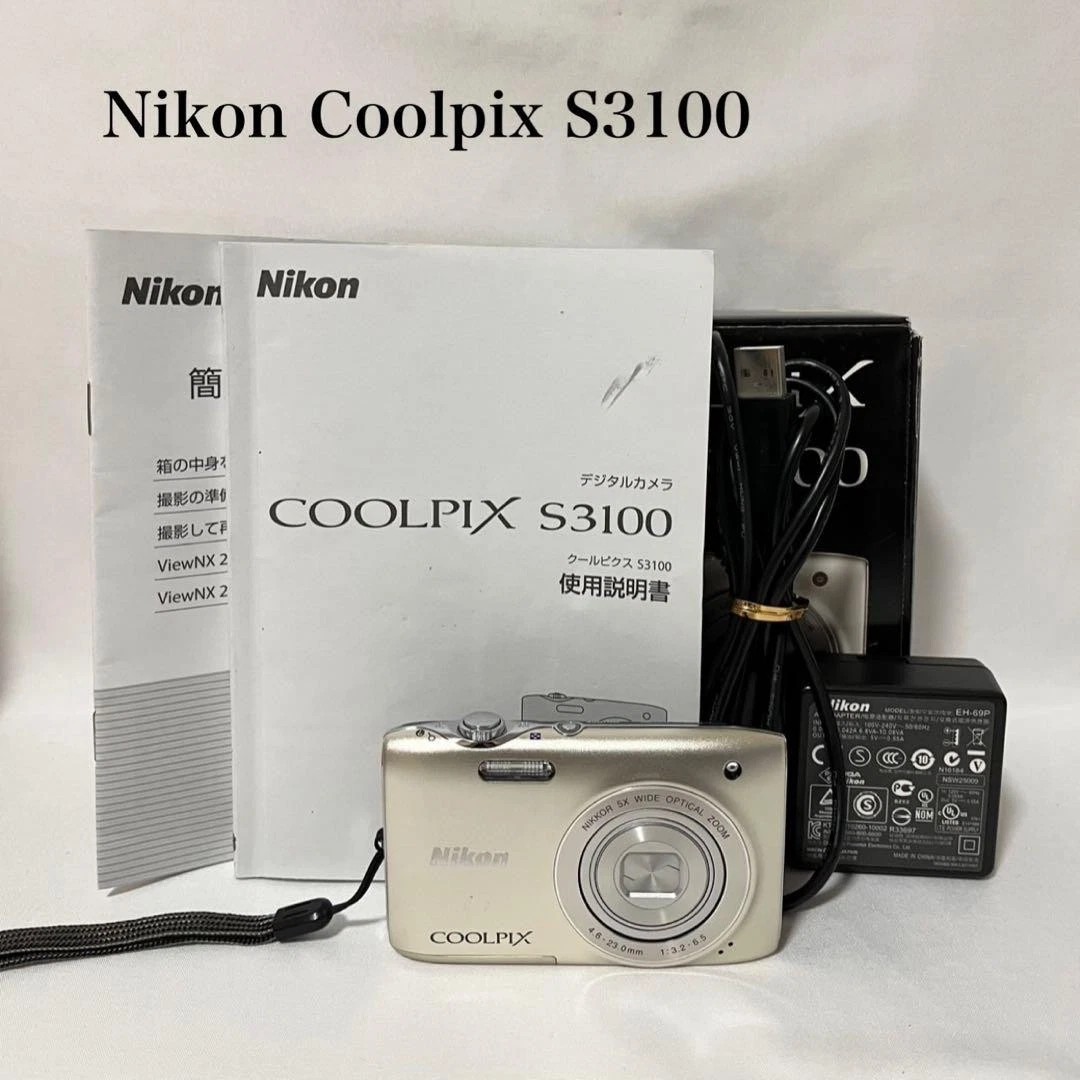 Nikon 【COOLPIX S3100】新品バッテリー付き Nikon 【COOLPIX S3100】新品バッテリー付き Nikon Coolpix S3100 Blue