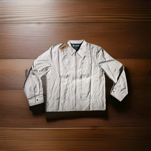 C'est Bon Work Jacket Off White Zip Up Men's SZ XL Urban Mod Work Chore Nwt  image 2