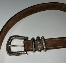 Brighton Women  s leather belt Size M See Pictures For Measurements Read Descrip