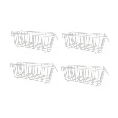 4x Gefrierschrank Organizer Behälter Metall Draht Aufbewahrung Körbe für Badezimmer Zuhause