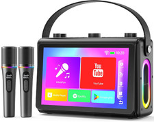 Karaoke Machine with Lyrics Display, Built-In 10.1 Inch HD Screen