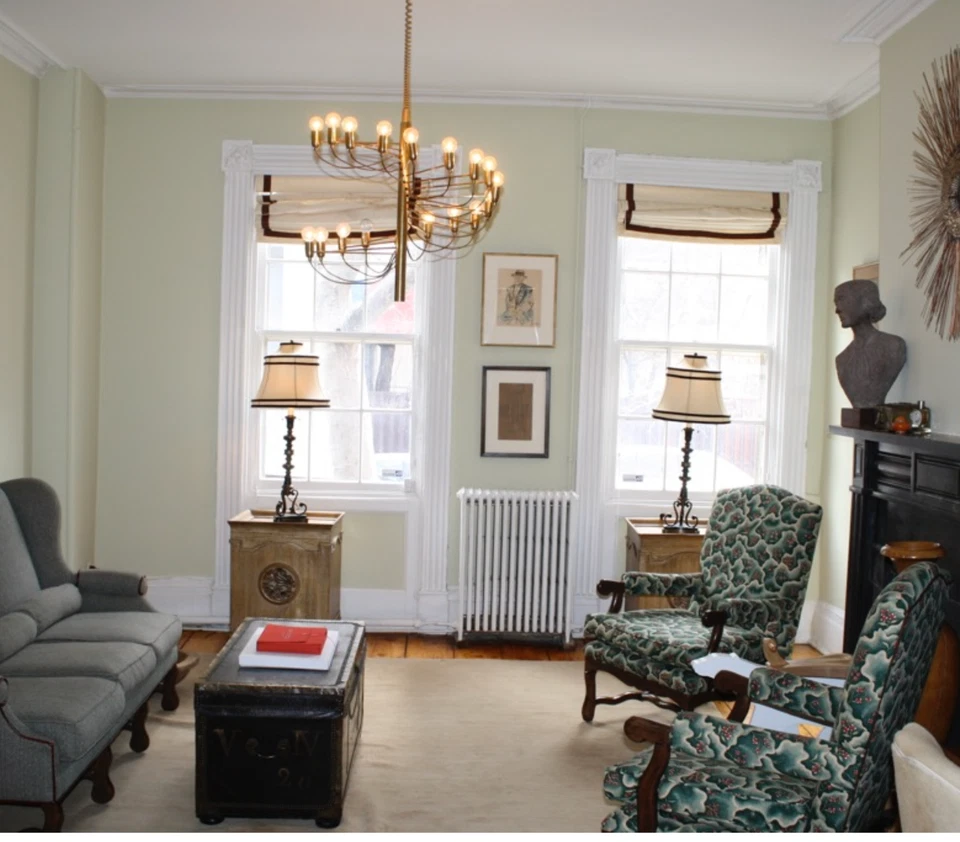 Lámpara de araña Gino Sarfatti - 27,5 pulgadas latón 18 bombillas brazo radiante luz Foto 3 de 4