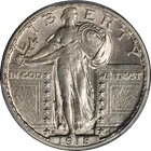 1918-D Standing Liberty Quarter PCGS AU58 Nice Eye Appeal Nice Strike