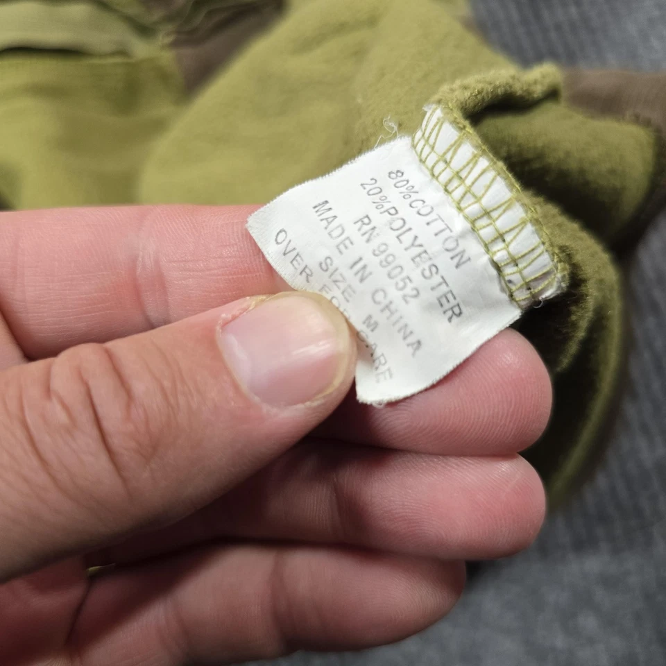 PrAna Sudadera con Capucha Para Hombres Mediana Verde Marrón Cremallera Completa Dos Tonos Sudadera con Capucha Exterior Foto 4 de 4