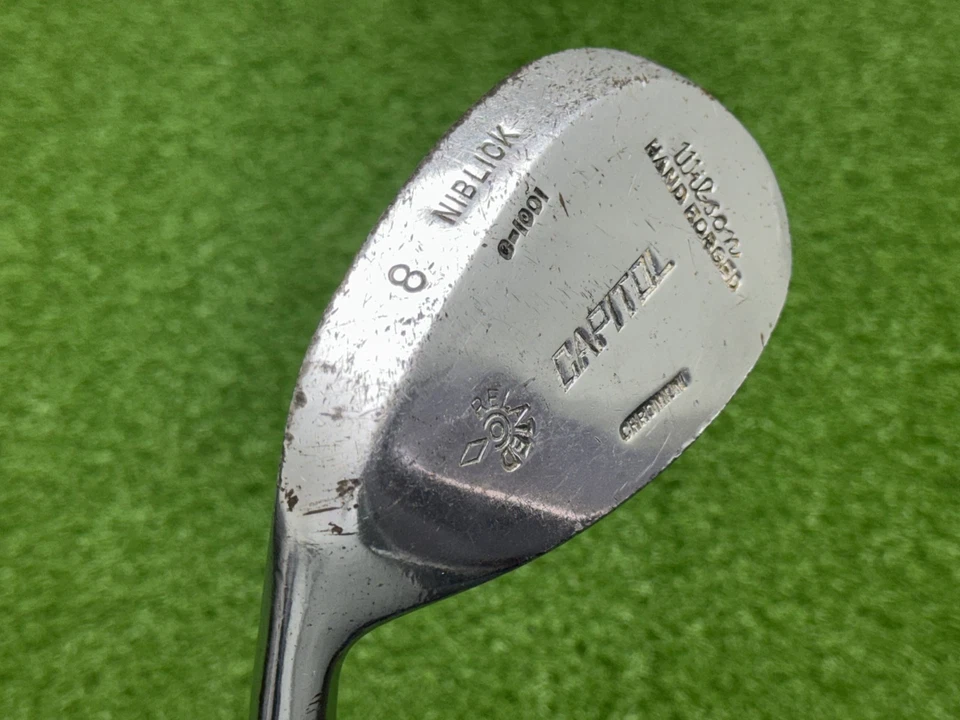 Vintage Wilson Hand Forged Chromium CAPITOL NIBLICK (8) Left Handed Golf Club - Image 3 of 4