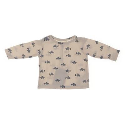 Zeeman, Langarmshirt, Größe: 56, Beige/Blau, Baumwolle/Elasthan, Sonstiges #Bvd