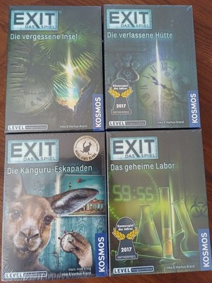 4 x EXIT - Das Spiel - originalverpackt!