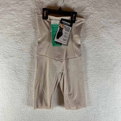 Leonisa Women's Extra High-Waisted Firm Sculpting Nude Shaper Short Size S NWT