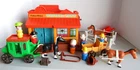 Vintage Fisher Price Little People WESTERN TOWN, maybe missing a piece or two
