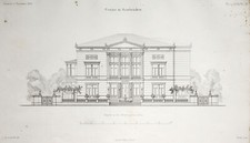 Saarbr&uuml;cken Casino Original Lithografie Ritter 1869