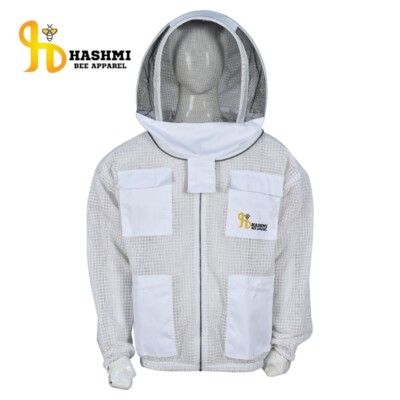 #ad Bee Jacket Sting Protected 3 Layer Jacket Fencing Veil White Beekeeper Jacket $79.00