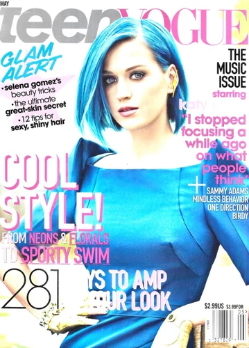 Teen Vogue Magazine Katy Perry Music Issue Cool Style Great Skin Tips 2012