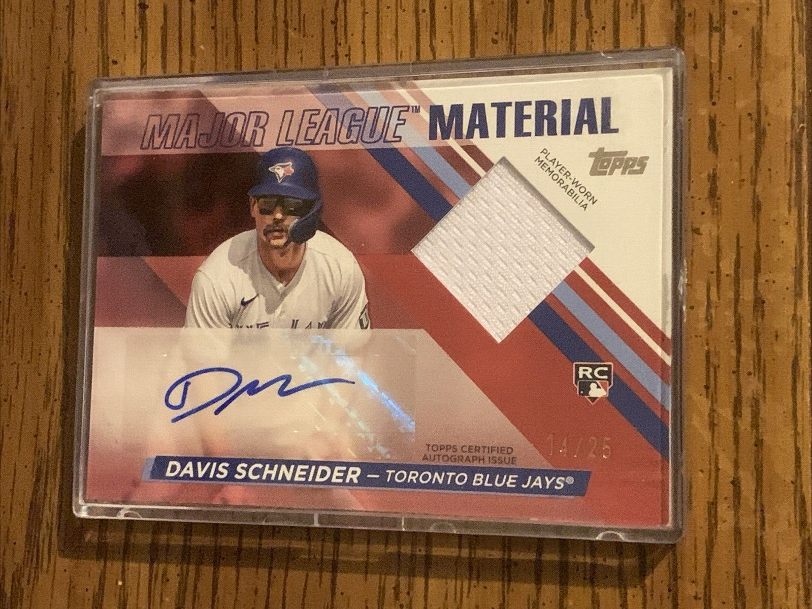 2024 Topps Update Series Rising Rookie Relics Red RRRDS Davis