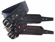 *TJAYZ* DONT TREAD TOOLED 38/357 100% THICK Leather Ammo Belt Western HIGH RIDER