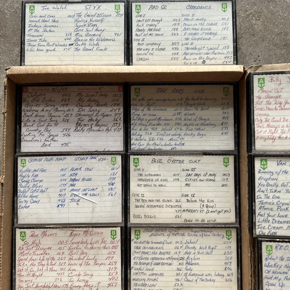 REO VAN HALEN BLUE OYSTER STEELY B GEES SUPERTRAMP MIX LOT 13 CASSETTES BKLOT Foto 4 de 4