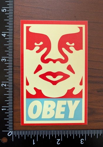 Autocollant Vintage Shepard Fairey Obey – Malcom X – André The Giant – 30th Anniversary