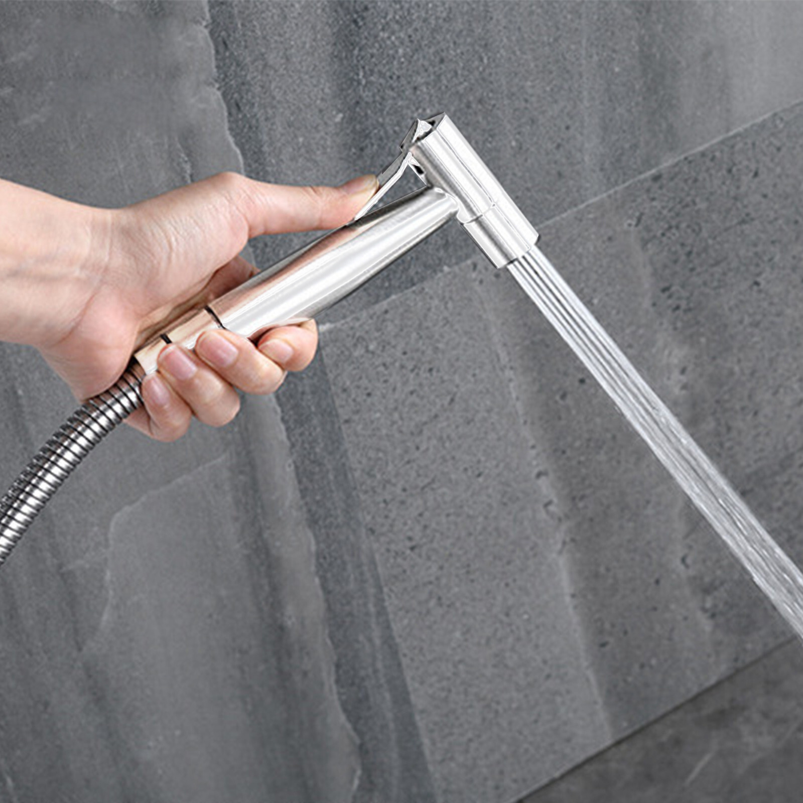 Bidet Brause Set _ Bidet Brause mit Halter Edelstahl WC Hand – MSQVWU