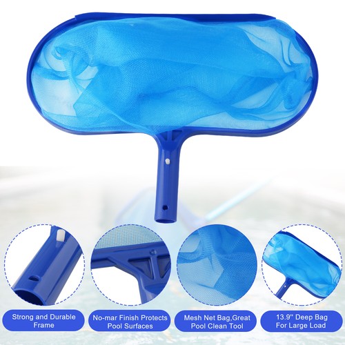 Profi Pool Skimmer - tiefes/flaches Laubrechen Netz mit Stange - feinmaschiger Beutel USA - Bild 28 von 54