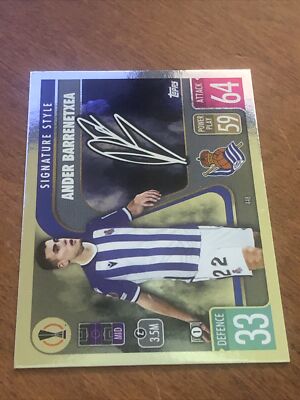 Ander Barrenetxea Topps Match Attax Signature Style Card | eBay