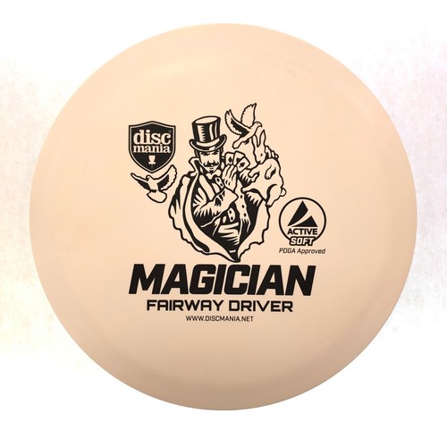 DISC GOLF DISCMANIA MAGICIAN ACTIVE SOFT FAIRWAY DRIVER 153g WEISS MIT SCHWARZ