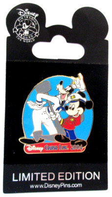 DCL - DISNEY CRUISE LINE 2004 CAPTAIN MICKEY and SAILOR GOOFY PIN LE 1500 #33694