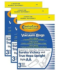 9 Eureka Victory and True Hepa Micro filtration  Upright Style AA  Vacuum Bags 