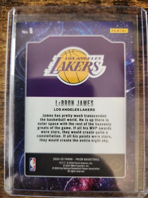 2024-25 Panini Prizm LeBron James Deep Space #5 Los Angeles Lakers
