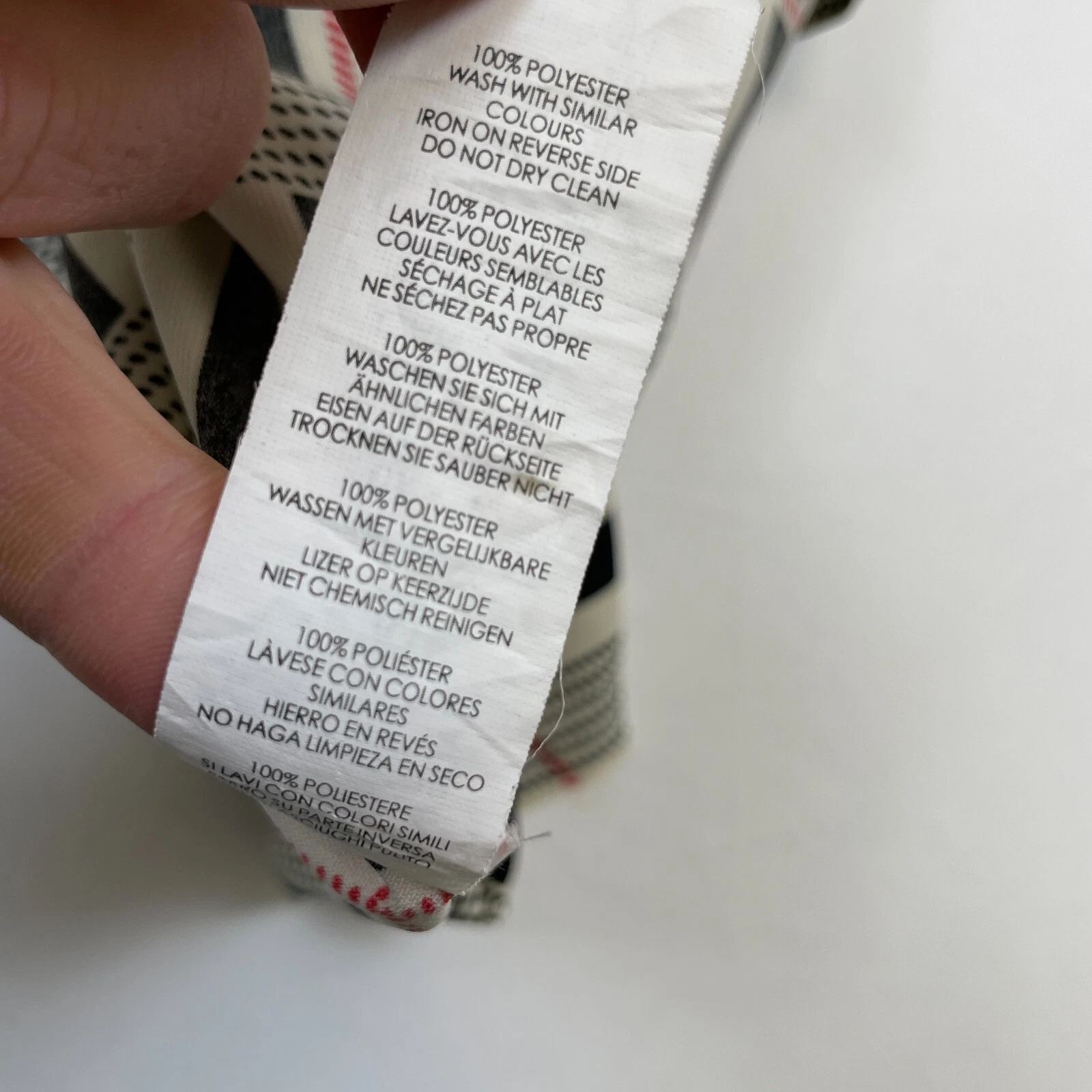 OFF WHITE Abito Boohoo 12 beige panna quadri manica corta girocollo corto bianco sporco