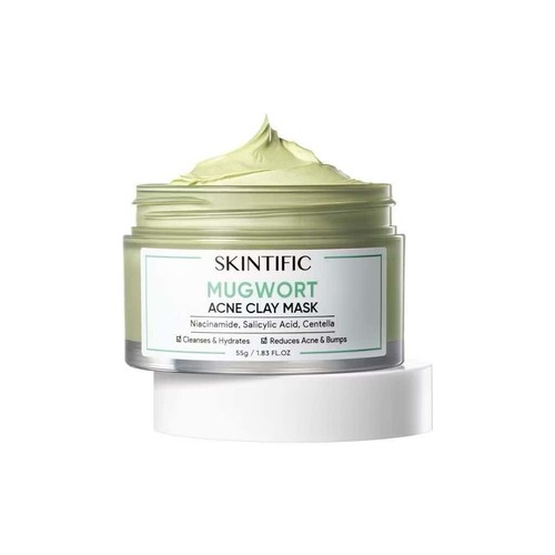 SKINTIFIC Alaska Volcano Deep Pores & Mugwort Ance Cleansing Clay Mask 55g - Picture 5 of 7