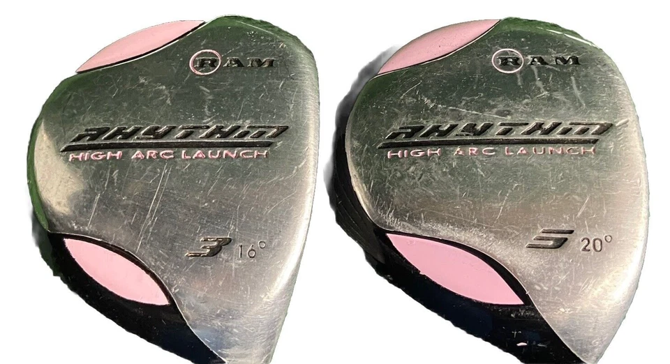 Ram Rhythm Women's Fairway Wood Set 3w, 5w Ladies Graphite Nice Factory Grips RH - Image 2 of 4
