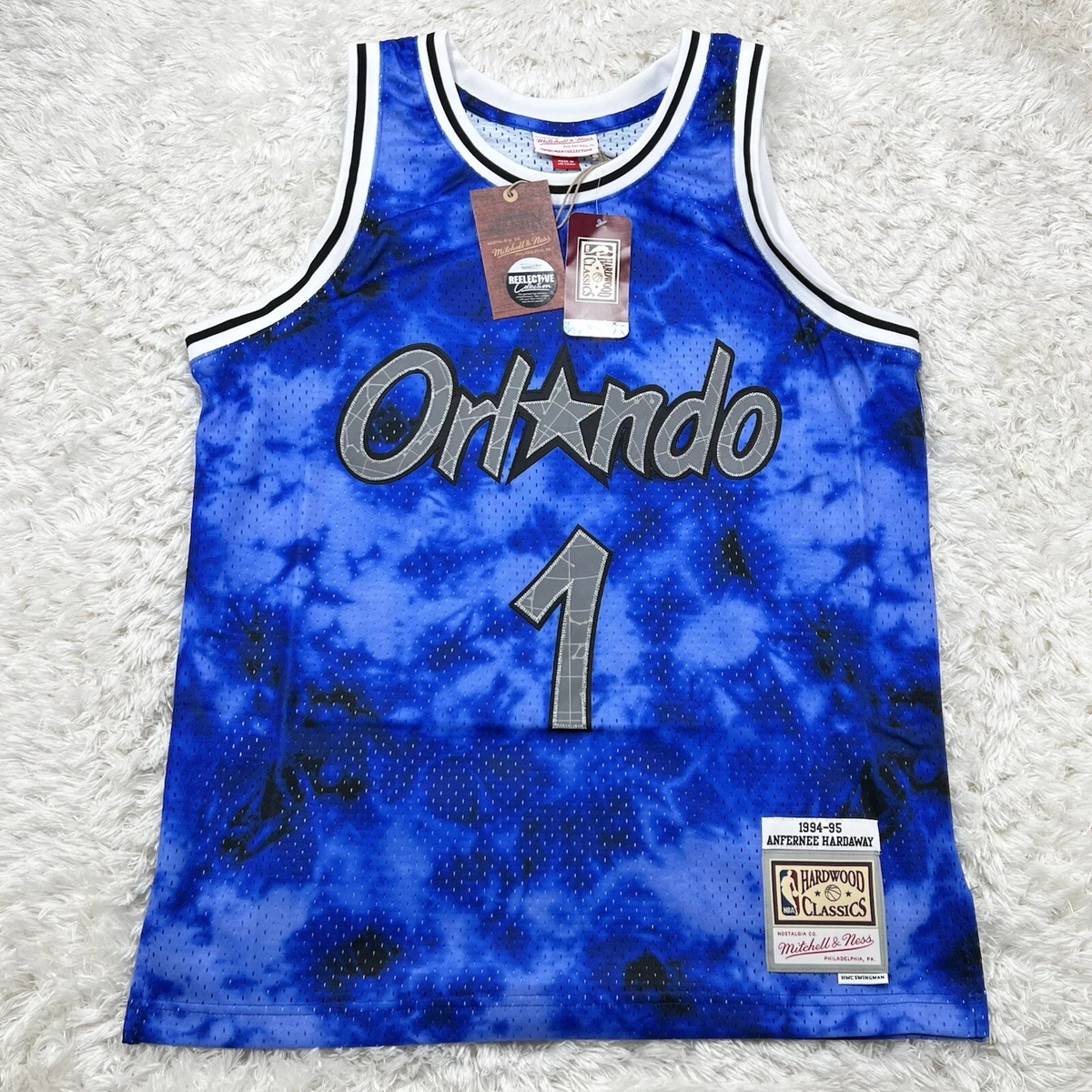 Men's Mitchell & Ness Penny Hardaway Blue Orlando Magic Hardwood Classics  Swingman Jersey