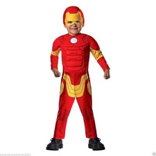 Toddler Boy or Girl Costume (Rubie's) Marvel Iron Man Muscle Sz T (Ages 1-2) NEW