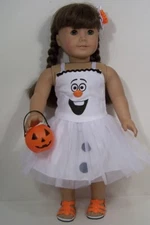 Frozen Olaf Snowman Halloween Costume Doll Clothes For 18" American Girl (Debs*)
