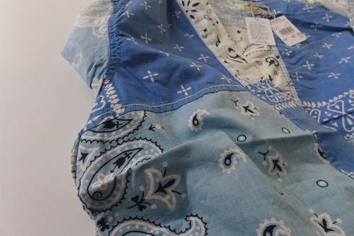 Kapital's Kakashi Bandana Patchwork Kimono in Sax, size 4 - New with Tags - Picture 6 of 10