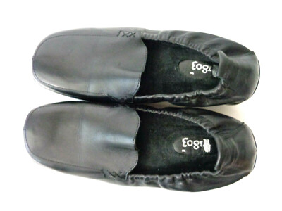 1803 US WMNs 6M Black Leather Slip On Loafer Shoes with  display picture 3