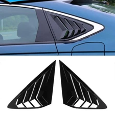 Glossy Black Side Vent Window Quarter Louver Cover For Honda Accord 2023-2024 