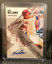 Luke Williams 2022 Diamond Kings Dual Jersey Auto - Marlins 