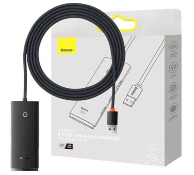 Baseus Hub Lite Series 4-Port Type-C HUB Adapter Type-C to USB 3.0*4 200cm BNIB